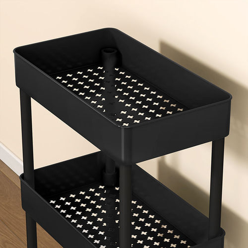Trolley storage rack floor-standing toilet bathroom sandwich storage rack bathroom bedroom multi-layer removable storage rack