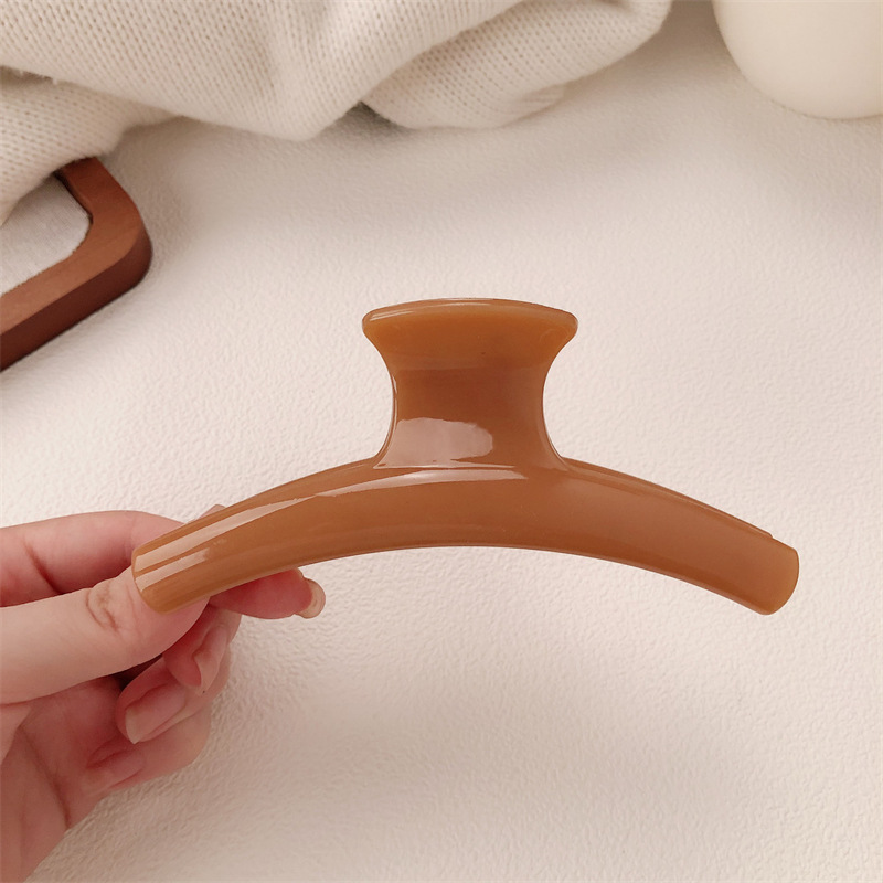 Pinza de Tiburón para Cabello Tamaño Grande de Plástico y Resina