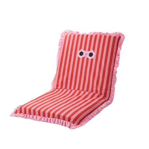 Striped folding lazy sofa tatami bay window chair student dormitory floor bed creative single back chair