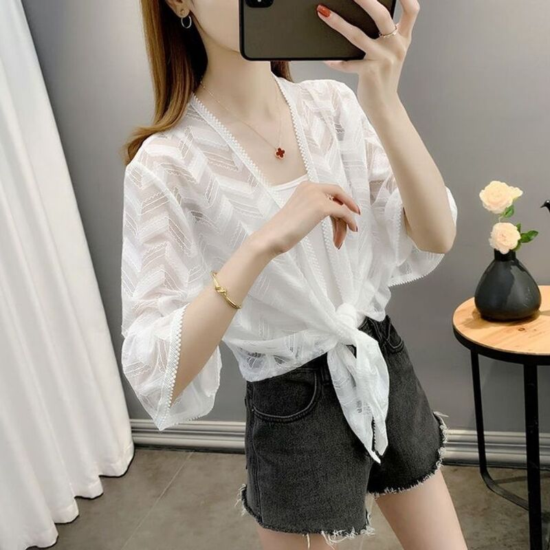 Lightweight sun protection cardigan jacket for women, new summer shawl to pair with a camisole dress, short outerwear top Lightweight sun protection cardigan jacket for women, new summer shawl to pair with a camisole dress, short outerwear top