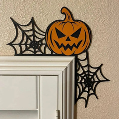 ハロウィーンクリスマス国境を越えた鉄芸人気金属門角装飾門楠祝日装飾室内門頂装飾品