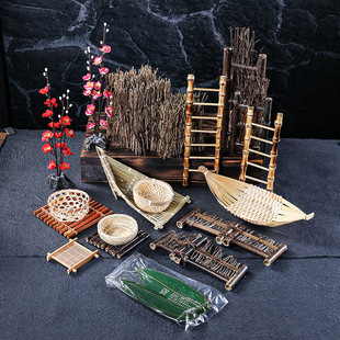 Japanese Sashimi Plate Decoration with Flowers and Plants, Japanese Barbecue Dishes Decorated with Seafood Platter Decorations