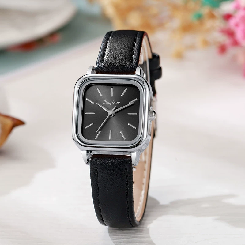 Square swiss watch, fashionable quartz women's watch, high-end, wholesale