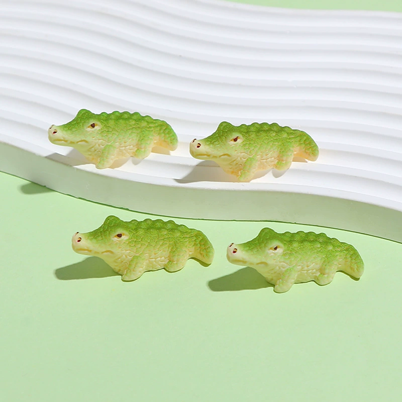 Микро-пейзаж искусственный милый маленький крокодил DIY декоративные аксессуары для сумок-сюрпризов, украшения для рабочего стола и автомобиля, мини-игрушки