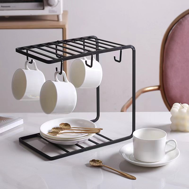 Taza de cerámica europea, taza de café, taza de café simple, taza de café doméstica, taza de café de lujo pequeña, taza de café latte de cerámica