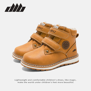 Winter children's fleece-lined martin boots warm non-slip soft bottom cotton shoes boys and girls casual shoes winter explosions wholesale