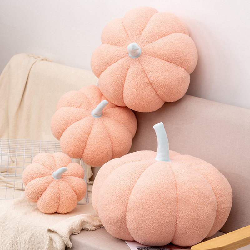 Ins lujoso nórdico polvo de cereza muñeca calabaza muñeca de peluche sofá cojín muñeca calabaza decoración para el hogar