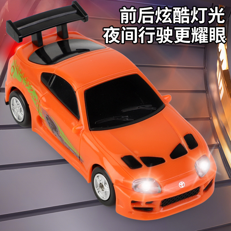 Toyota, supra, small four wheel drive neon remote control car, scale 1:64, 4G 2