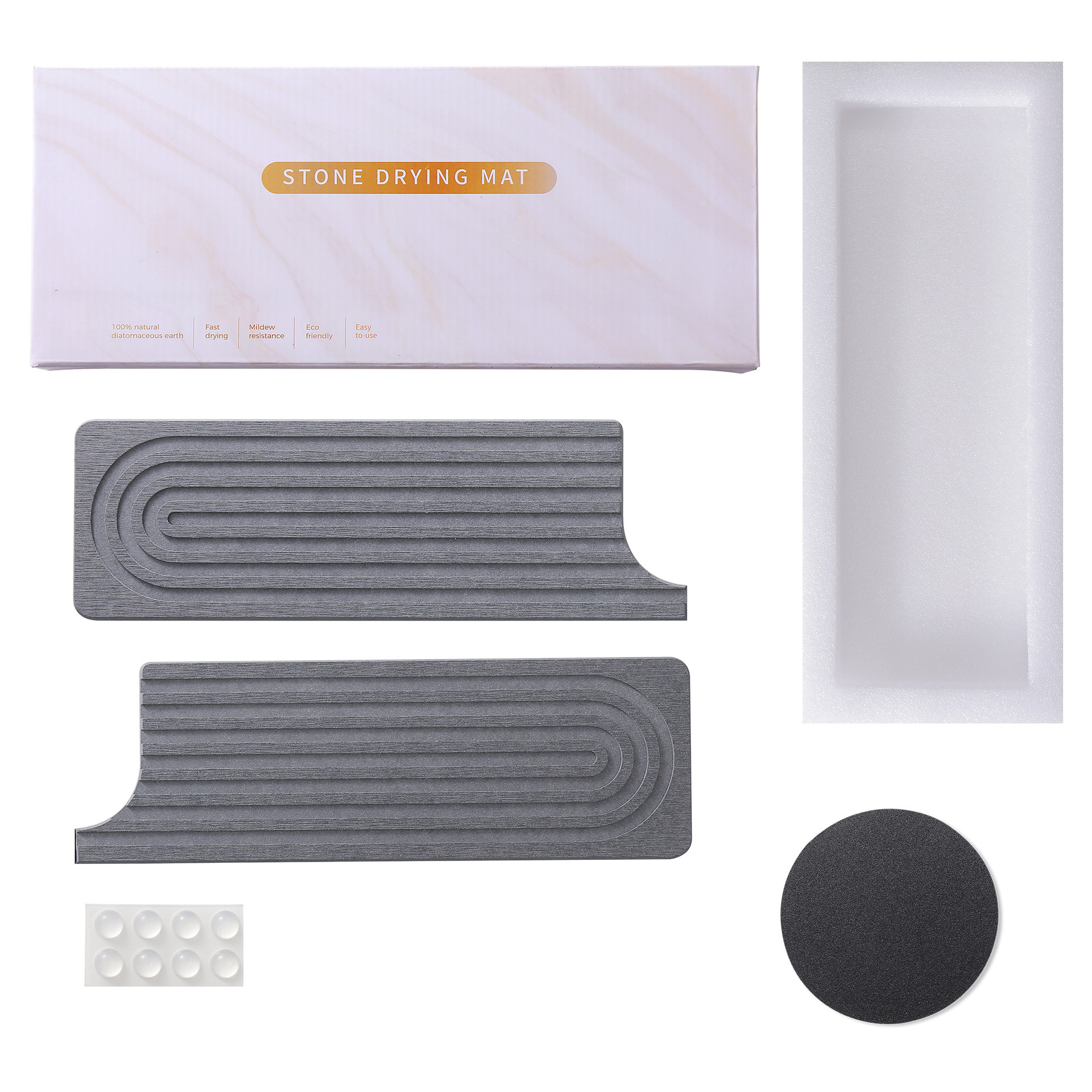 정사각형 U자형 홀, 회색