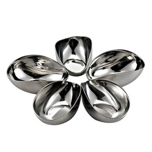 加厚不锈钢调味盅果碟调味碟果酱碟糖盅甜品托雪糕芝士牛油盅点心