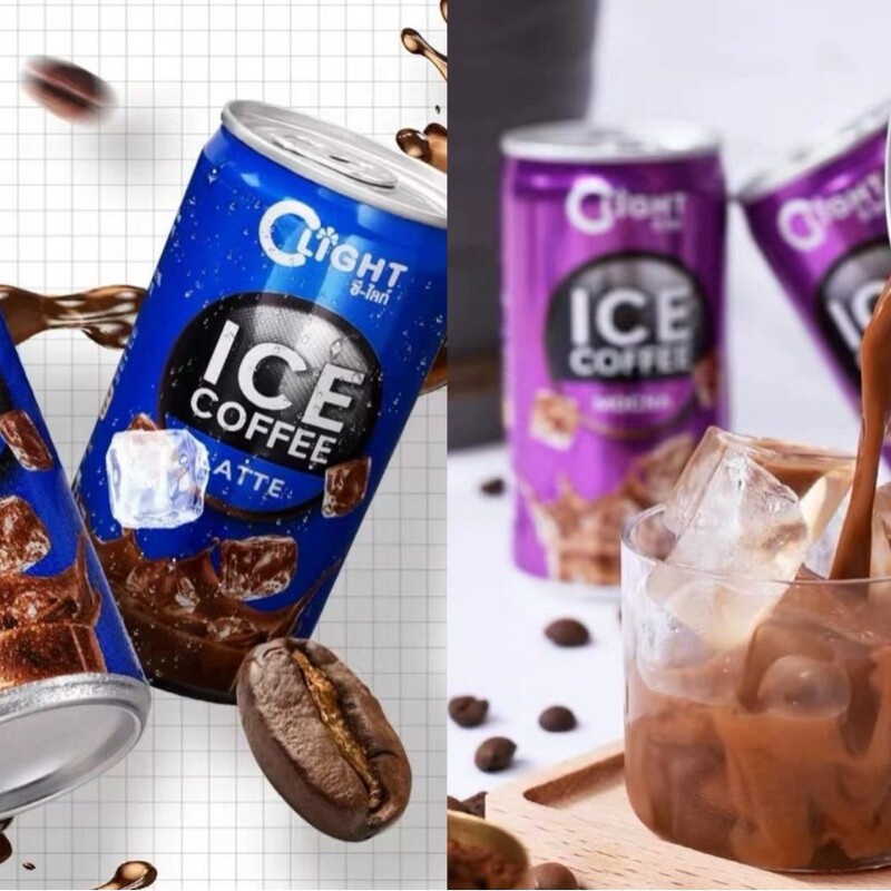 Wholesale Leisure Snacks: Thai Imported Bilita Iced Coffee Drink 180ml, Latte Mocha Flavored Coffee
