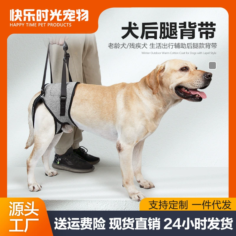 Популярный трансграничный ошейник-шлейка для поддержки задних лап собак, для пожилых, инвалидных или травмированных собак, сцепная шлейка на спину для использования на улице.