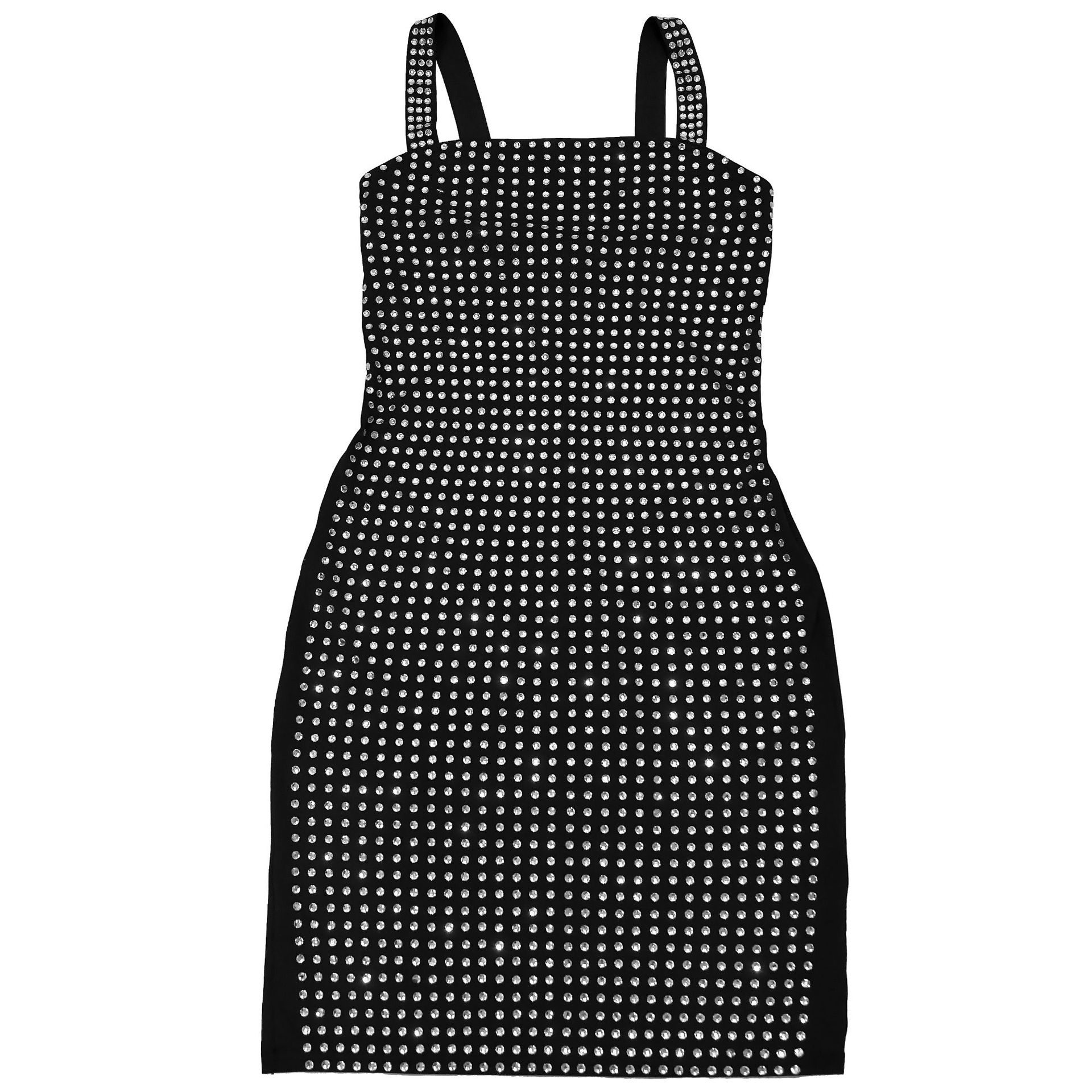Women Wear Sexy Slip Dress Drilling Arm Covering Dress