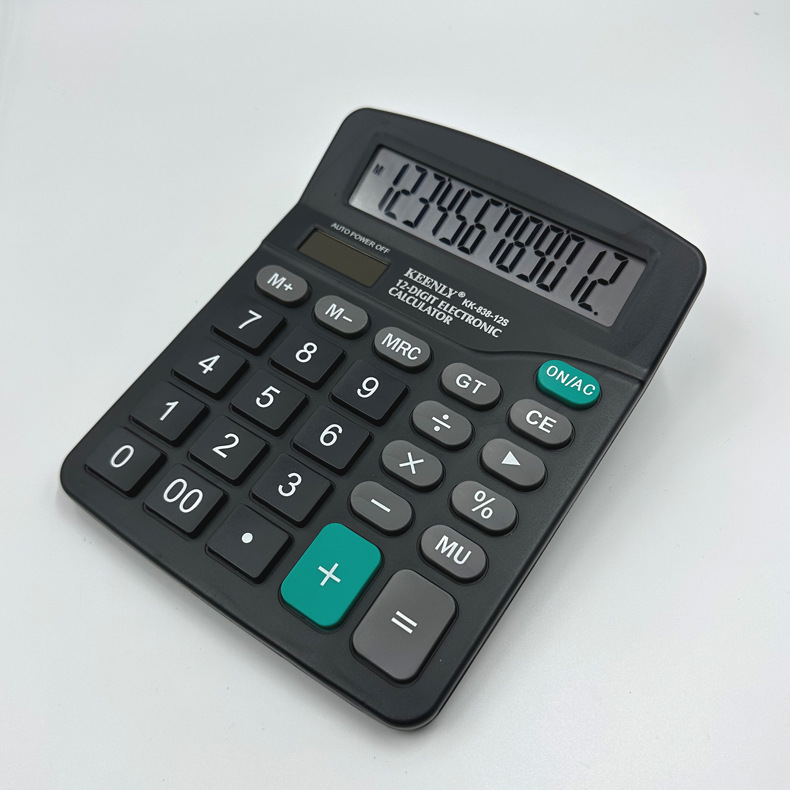 Real solar gran pantalla Botón de Escritorio Calculadora Dual Power Contabilidad financiera fuente dedicada fábrica