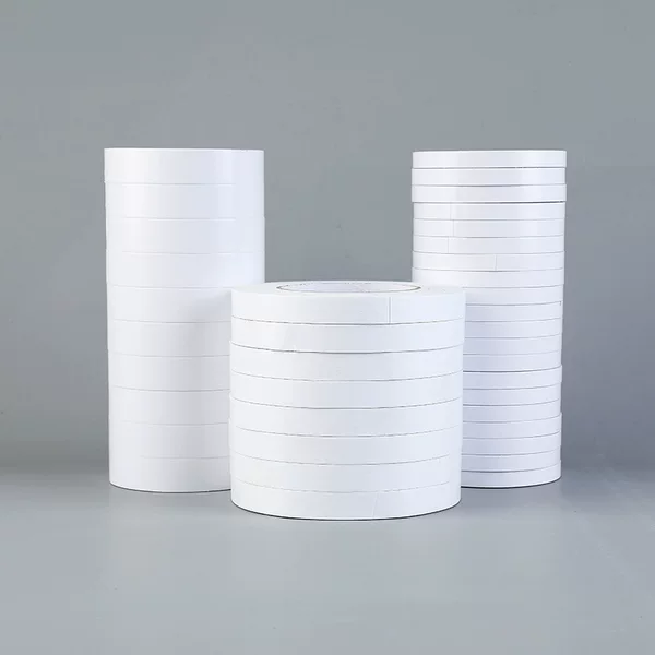 Hengying wholesale white thin double-sided tape high viscosity student handmade accessories office stationery double-sided tape