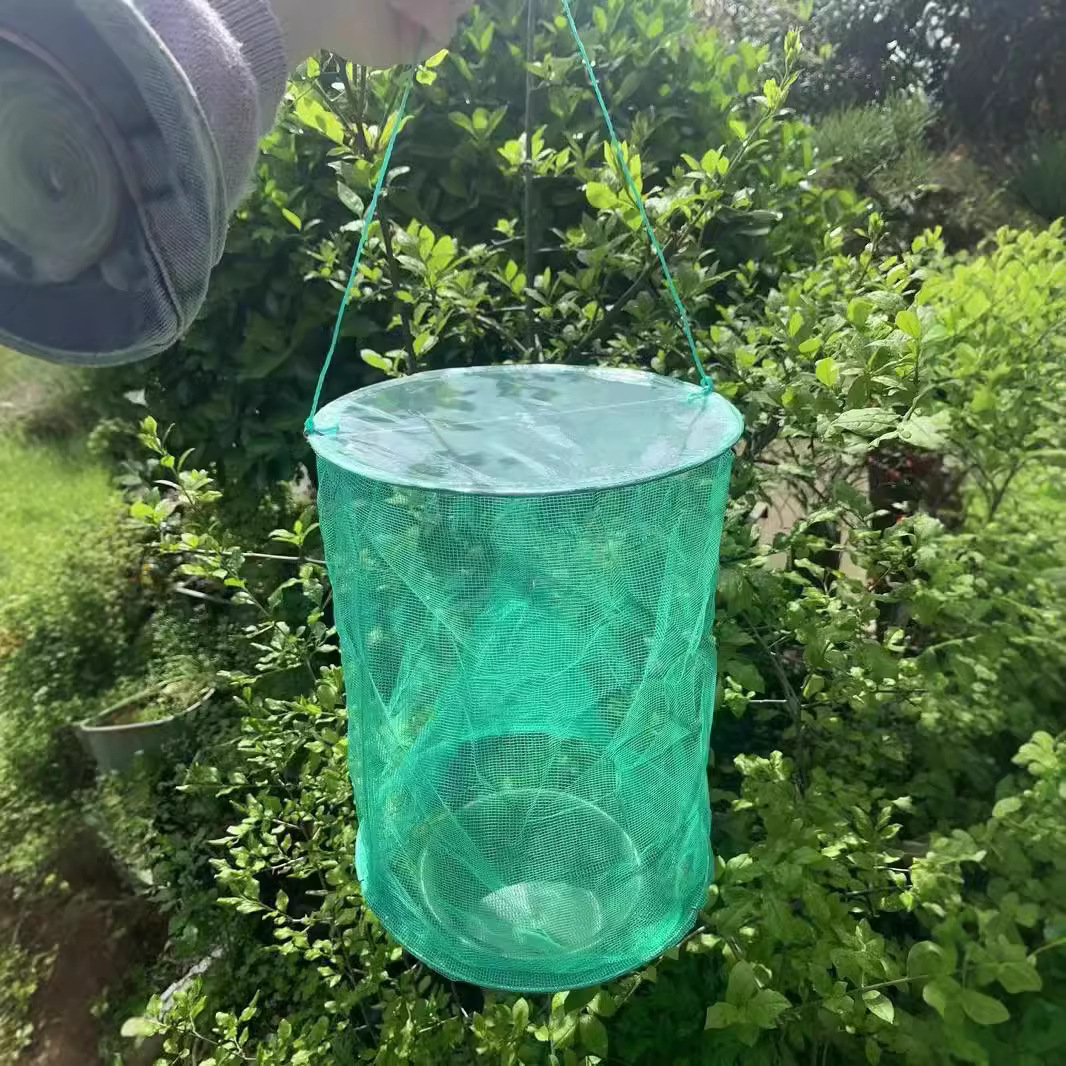 Rainproof and Waterproof Foldableing Hanging Fly Trap Fly Cage Environmentally Friendly Fly Trap Fly Killer