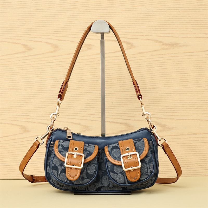 New Women's Bag Ashton Vintage Monogram Baguette Bag Motorcycle Underarm Bag Handbag Crossbody Shoulder Pocket Bag New Women's Bag Ashton Vintage Monogram Baguette Bag Motorcycle Underarm Bag Handbag Crossbody Shoulder Pocket Bag