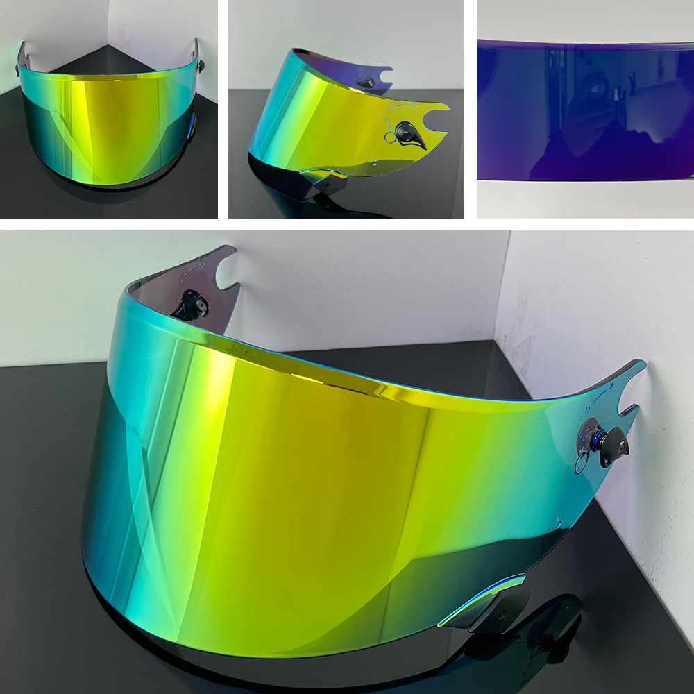 Helmet Lens Compatible with Race R Pro Gp/06, High-Definition Protective Mirror Lens, Windproof and Uv-Resistant