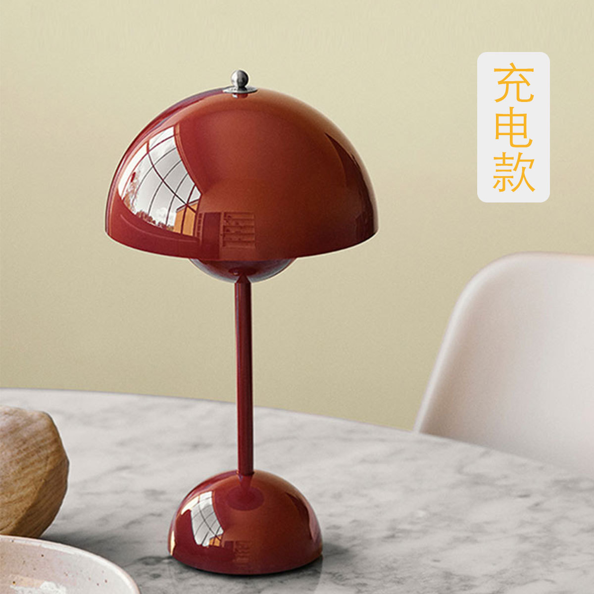 Simple flor brote rojo festivo boda linterna recargable Pequeño Libro Rojo mismo estilo lámpara de mesa de Internet celebridad novias regalo noche