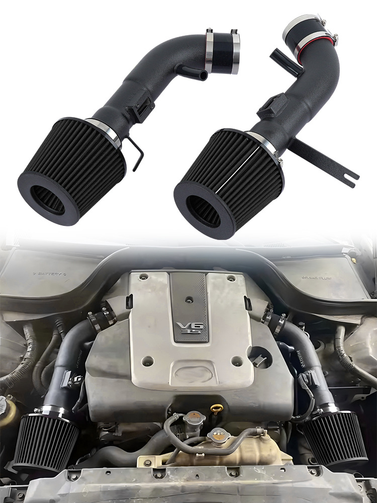 Cold Air High Flow Intake Pipe Kit for Nissan 370Z Infiniti G35 G37 Q50 3.7L
