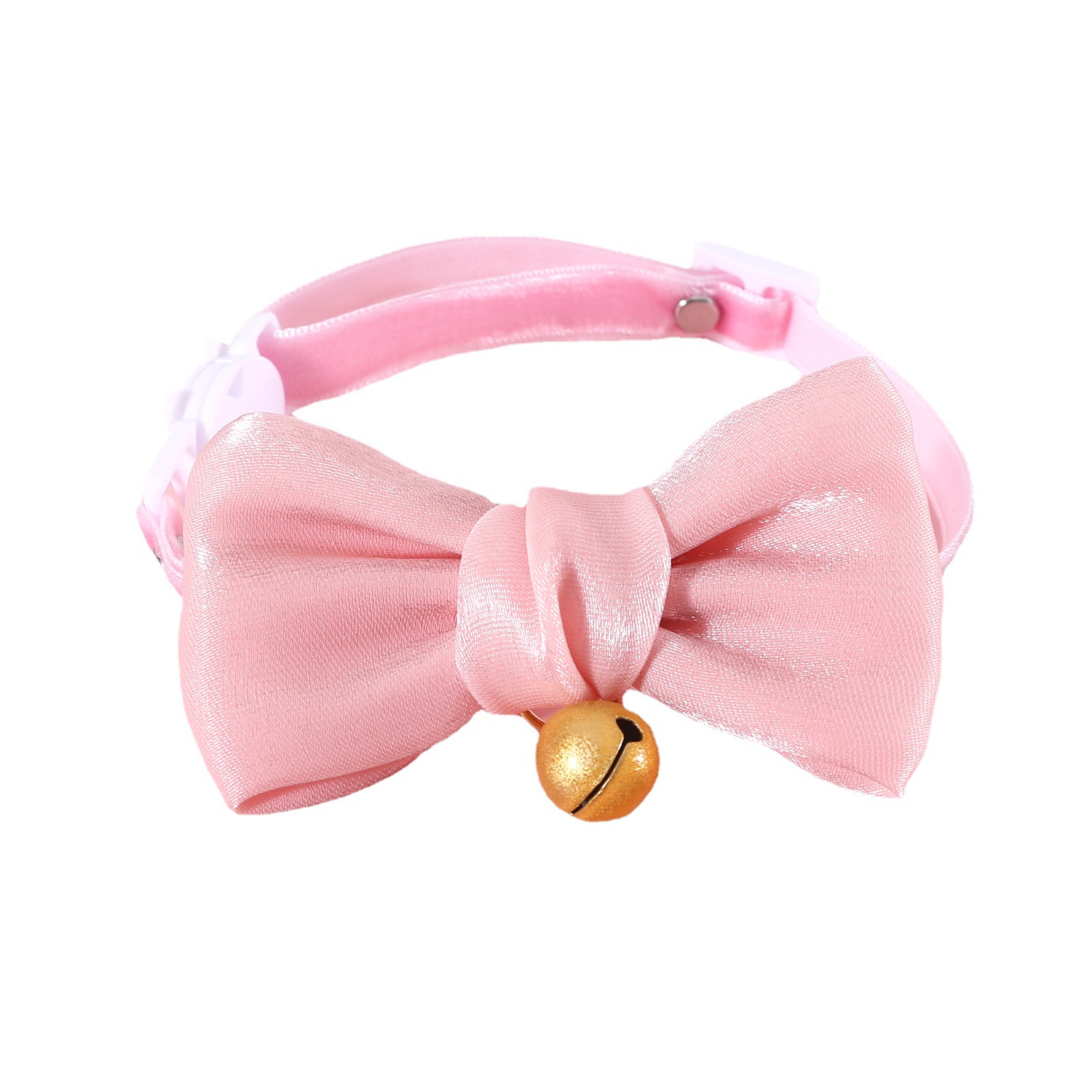 Mascotas gatos Teddy perros de terciopelo princesa colorida perlada arco anti-asfixia collar campanas de ensueño corbata cadena