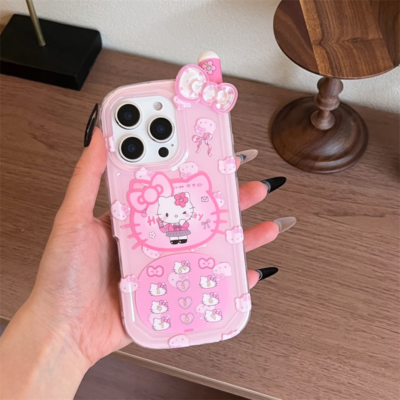 Big Brother Leopard KT 立体リボン iPhone16 Apple 15ProMax/14/13 携帯電話ケース 女性用|undefined