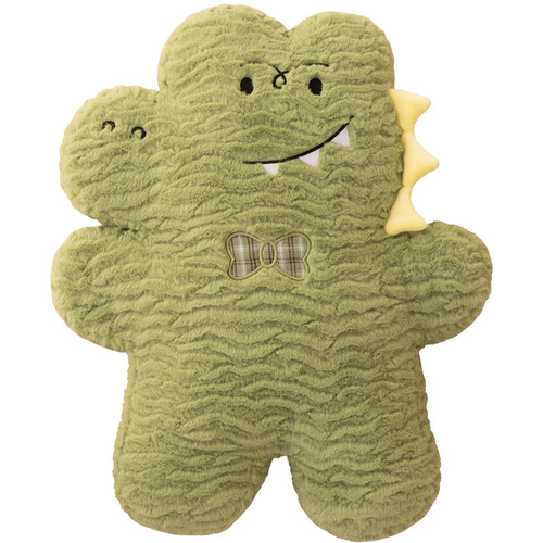 Essential Super Cute Plush Pillow Pal, Dual-Purpose Soft Velvet Texture Sleep Companion, Bedtime Toy for Girls: Dogs, Crocodiles, Bears