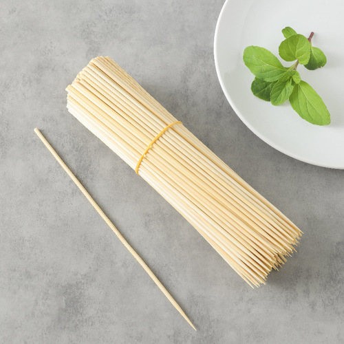 Wholesale factory packed disposable bamboo skewers 4.0MM bamboo skewers for lamb kebabs, tanghulu, and candy skewers