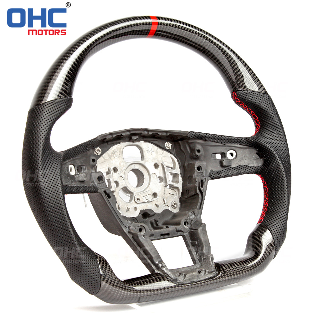 Direct Shipment from the Us Warehouse Is Suitable for 20-21 Model Audi S7 Rs6 C8 Carbon Fiber Car Steering Wheel Modification Parts