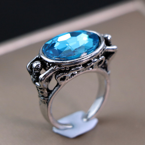 Eurasian Cross-border Accessory Devil's Eye Bracelet for Men - Powerful Trendy Open Ring Zinc Alloy Hip-Hop Ring