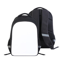 跨境便携空白半成品双肩包 热转印耗材DIY三层背包 17寸学生书包