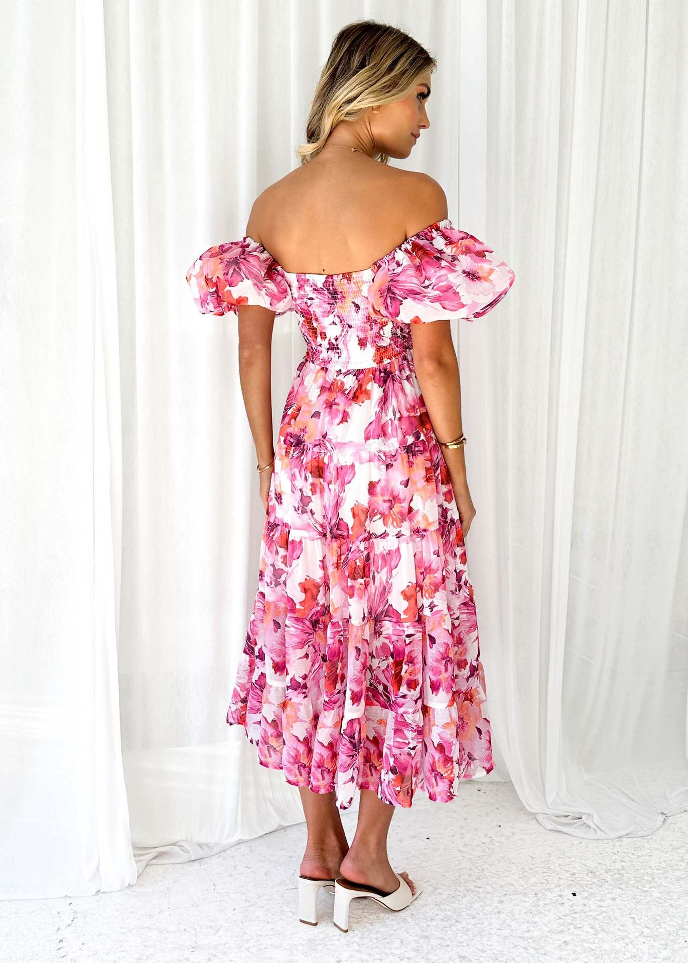 301g Weight Maxi Long Dress Dress Length Type Short Sleeve Sleeve Length Regular Dress Dresses Type Puff Sleeve Sleeve Type Polyester Fabric Type Mid Waist Waist Line Travel, Daily Occasion Boat Neck Neckline Regular Fit Fit Type Flower Pattern Summer, Spring Season Women's Gender Elegant, Classic Style Style Wholesale Women's Elegant Classic Style Flower Travel Daily Boat Neck Short Sleeve Regular Dress 49