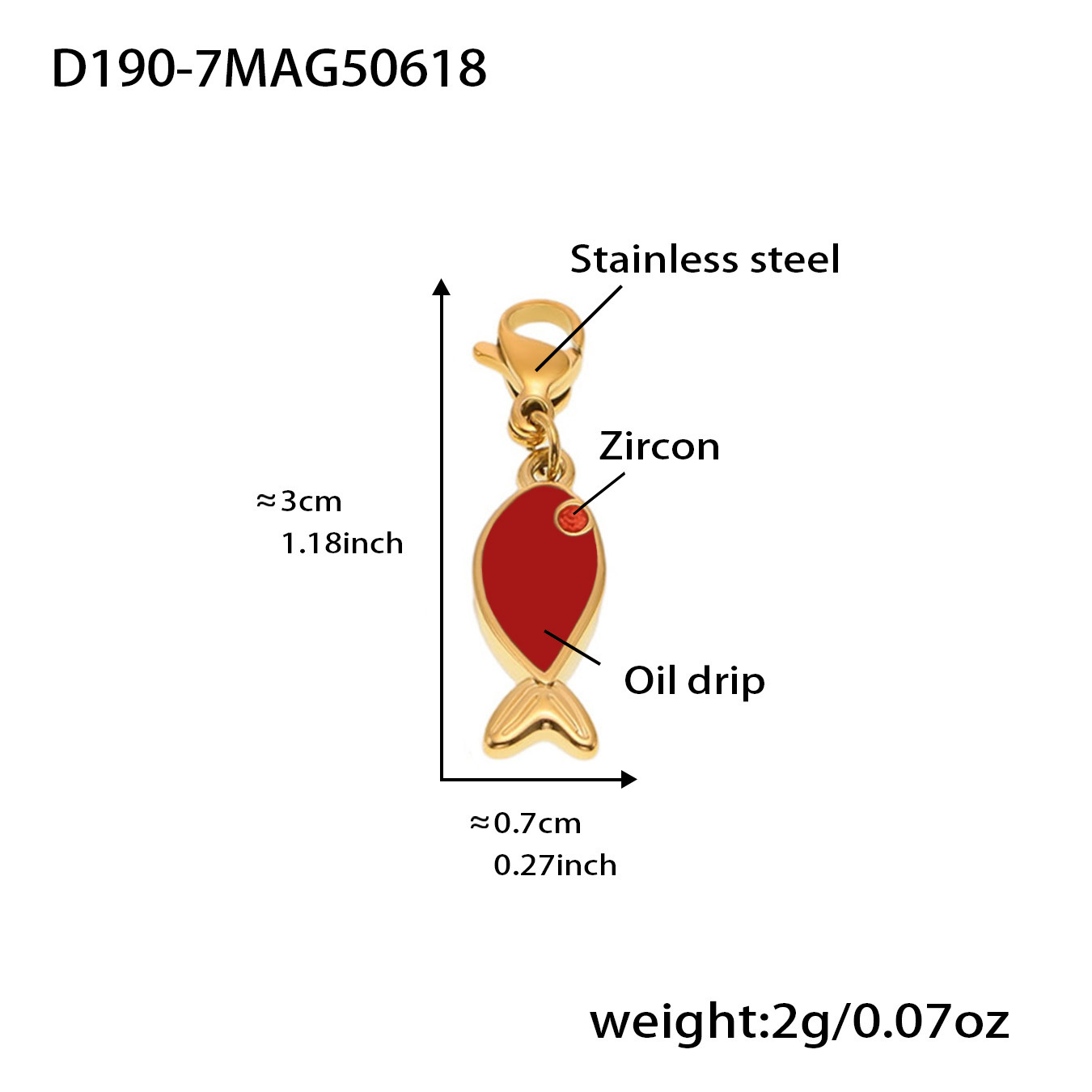 D190-7 골드 펜던트