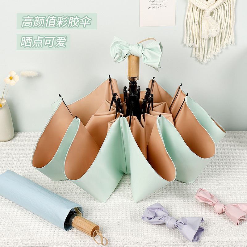 Colorful Sunscreen Ins Style 70% off Manual Folding Women's Parasol Advertising Gift Wholesale with Logo Printing Direct from Manufacturer Colorful Sunscreen Ins Style 70% off Manual Folding Women's Parasol Advertising Gift Wholesale with Logo Printing Direct from Manufacturer