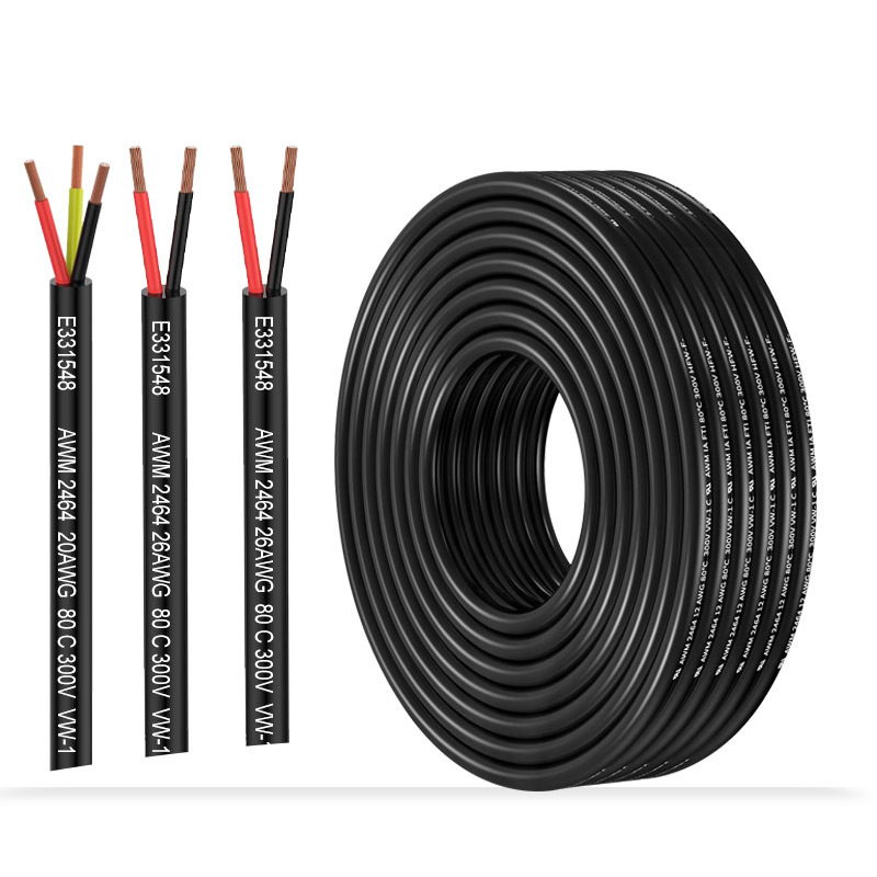 Wholesale 2464 Two-Core Sheathed Wire 24 22 20 18 Awg Wire Tinned Copper Two-Core Power Cable 6-Core