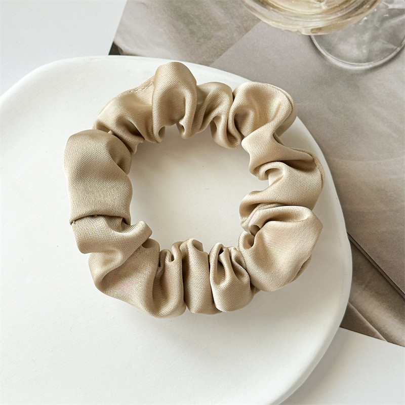 10g Weight Hair Tie Hair Accessories Type 1 Piece Quantity Holiday, Daily Occasion Solid Color Pattern Women's Gender Simple Style Style New High Elastic Simple Solid Color Large Intestine Ring Summer Ponytail Bandeau Head Rope Rubber Band Three State Recommend Hair Ring 12
