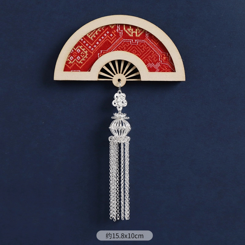 18-Zhuang brocade refrigerator magnet (carved cage)