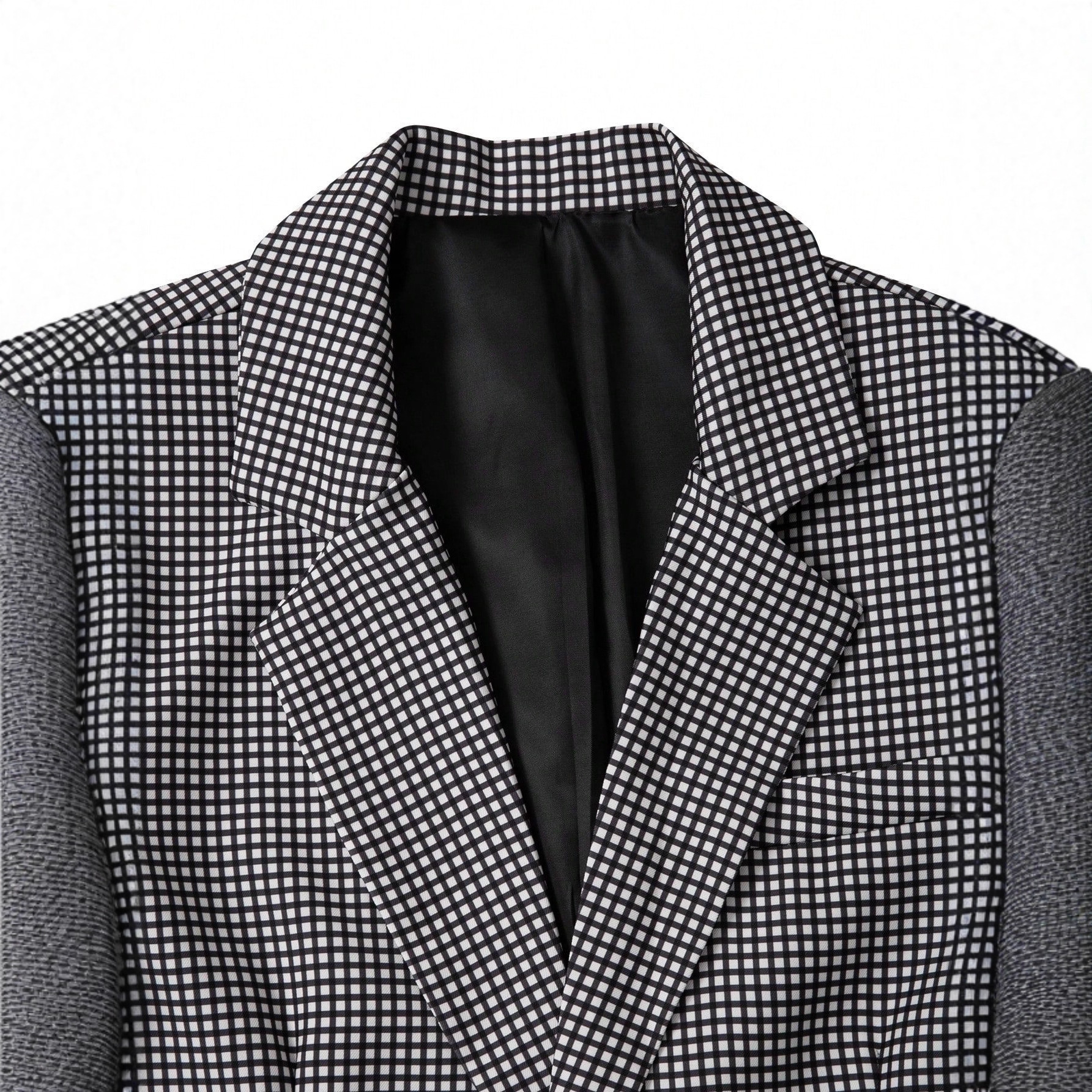 2026 Außenhandel Grenzüberschreitender europäischer und amerikanischer britischer Stil Herren karierter Slim Fit Business Dinner Casual Anzug_voghion.com