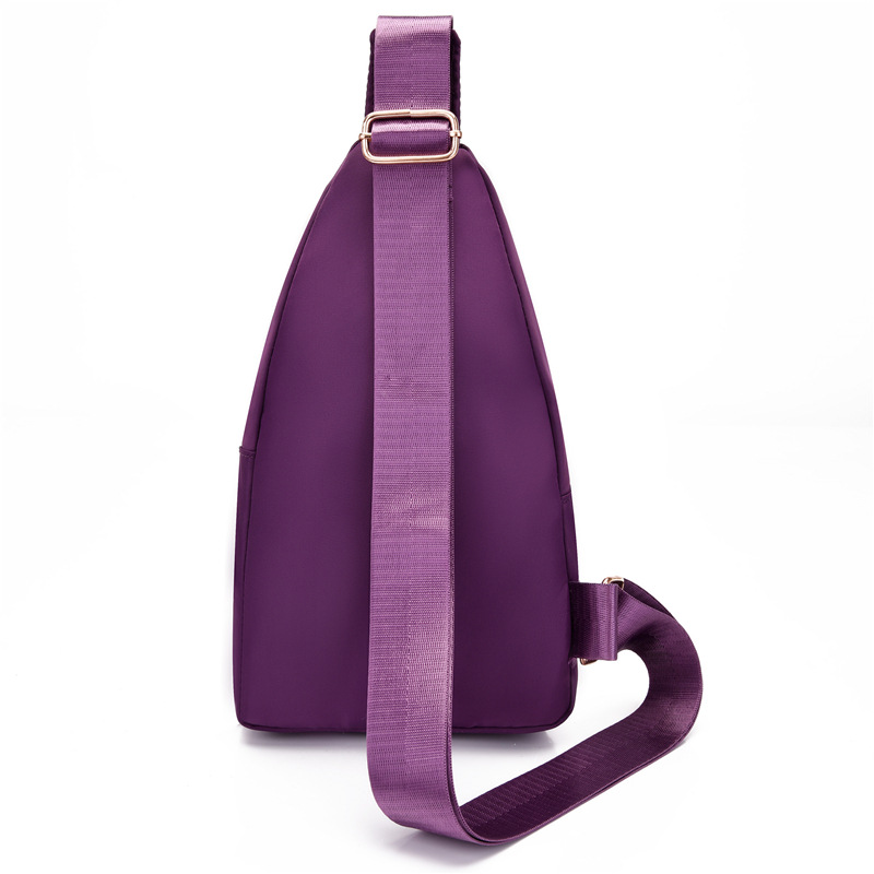 Estilo coreano simple bolsa de pecho de las mujeres nuevo multi-capa de hilo bordado de gran capacidad bolsa de pecho de mediana edad mamá bolsa de mensajero casual
