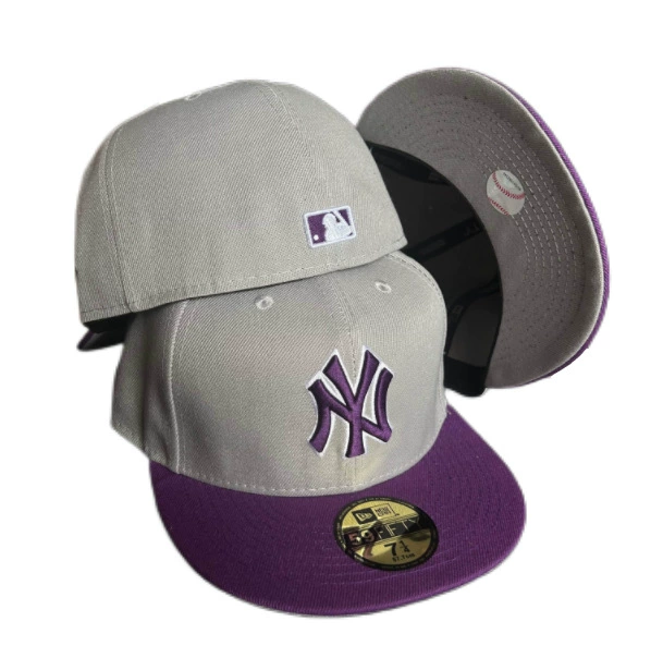 Бейсболка NY New York Yankees MLB Cross-border 외 Foreign Trade с плоской козырьком, закрытая, неподвижная кепка