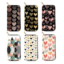 新款爱心图形PU印花长款拉链钱包779钱夹印花来图D制登兴现货