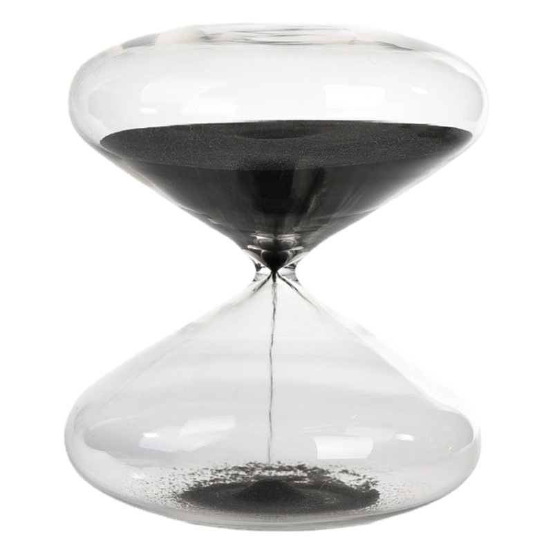 Cristal creativo ovni reloj de arena temporizador 30 minutos decoración del hogar temporada de graduación regalo de San Valentín