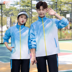 国境を越えた卸売新しいカップルスポーツスーツメンズ春と秋のカジュアルスポーツ服グループ服女子学生服