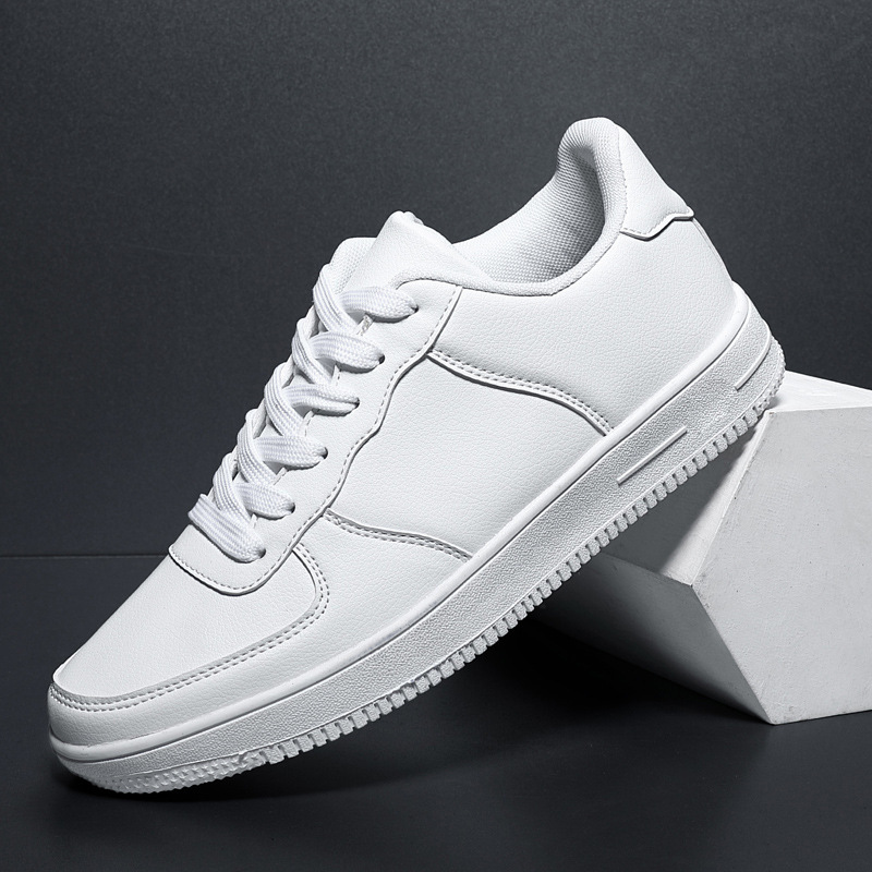Air Force One cross-border couple white shoes extra large size 48 size breathable leather board shoes casual fashion Foreign Trade men's shoes