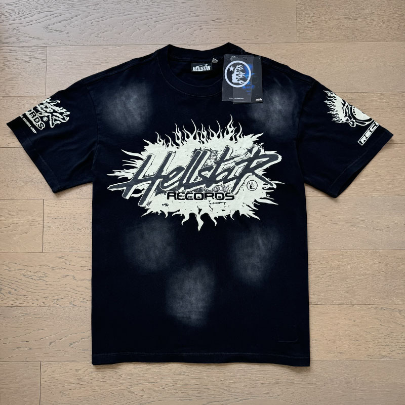 美潮地獄の星insと同じレトロなプリント上着男女のカジュアルなファッション綿の水洗い半袖tシャツ|undefined