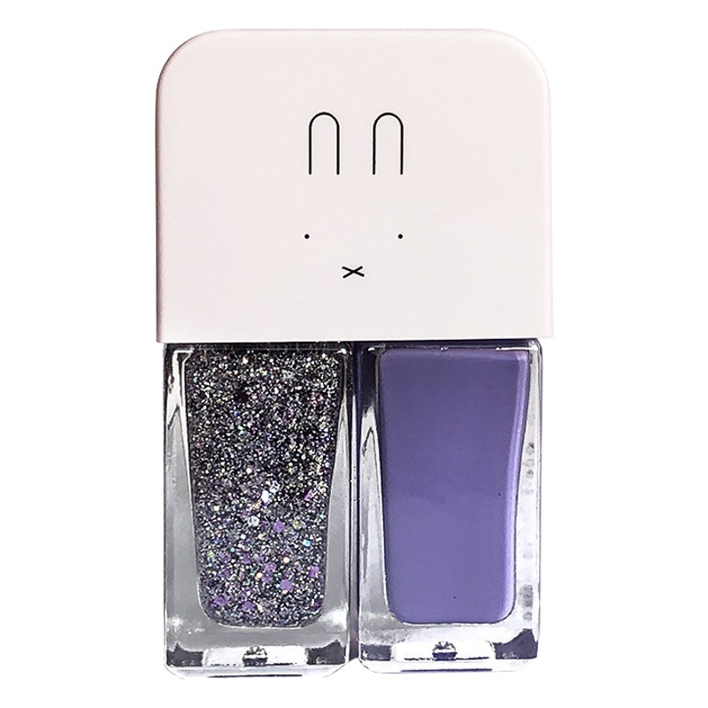 Esmalte de uñas doble Traje de esmalte de uñas libre de hornear de larga duración no lagrimeo no peeling esmalte de uñas aceitoso