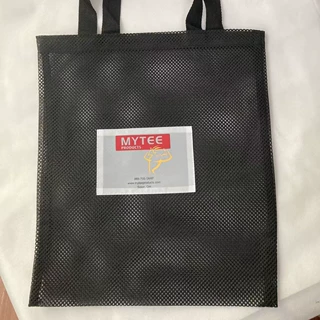 厂家定制黑色网布手提袋  尼龙网布袋 提手袋 网布袋广告袋可定做