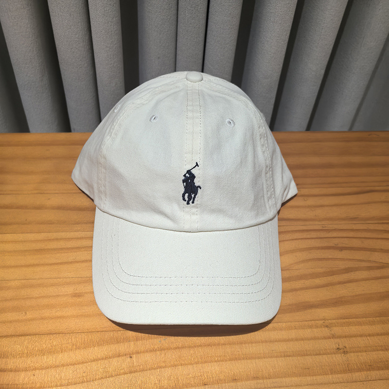 Cream white deep blue label / Adjustable (54-61cm)