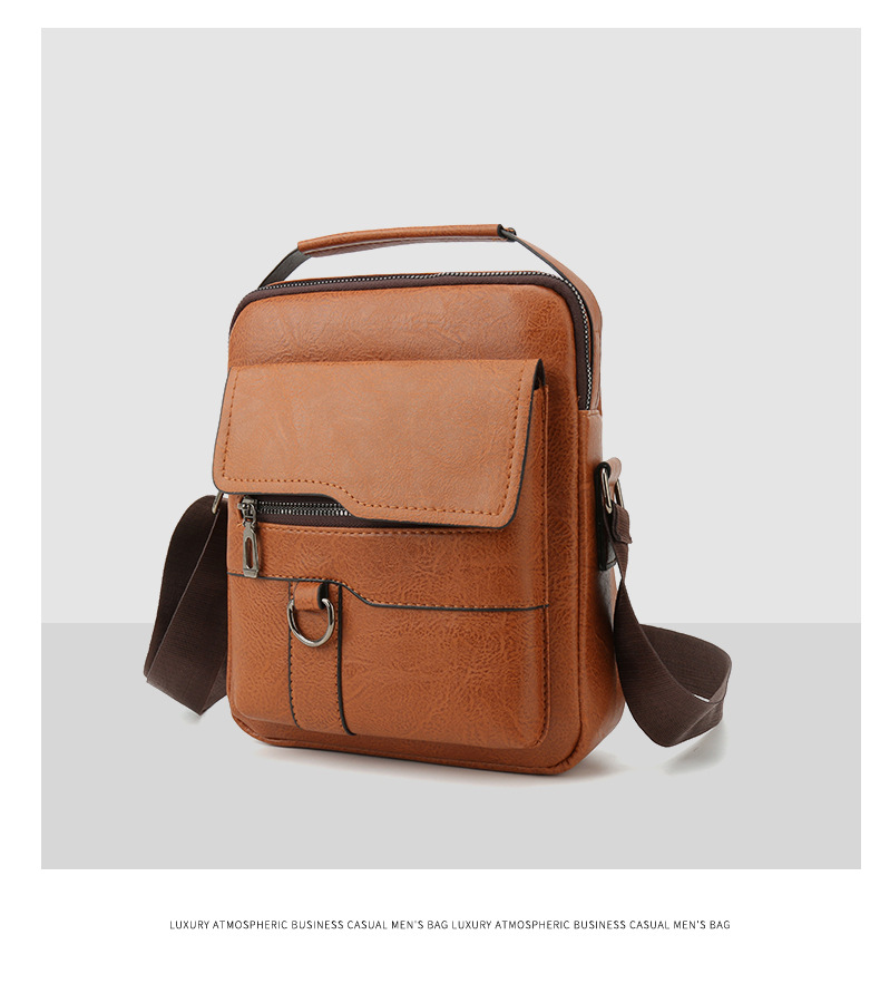 Męska torba na ramię ze skóry ekologicznej retro styl casual_voghion.com