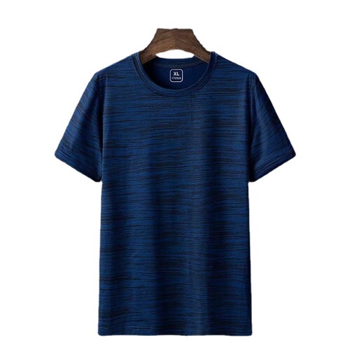 Men's Summer Thin Loose Plus Size Round Neck Speed Dry Sport Casual Half Sleeve T-Shirt